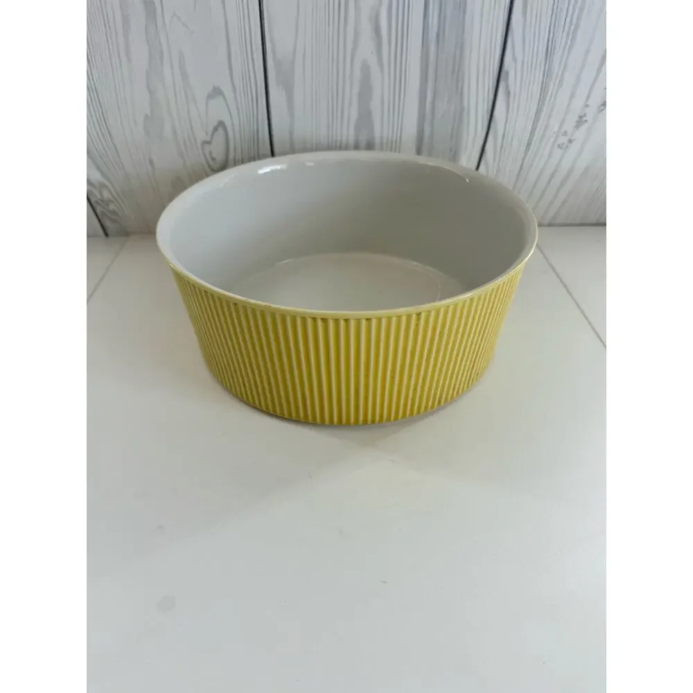 Vintage Villeroy & Boch Set of 3 MCM 50s/60s Nesting Casserole Bowls Yellow